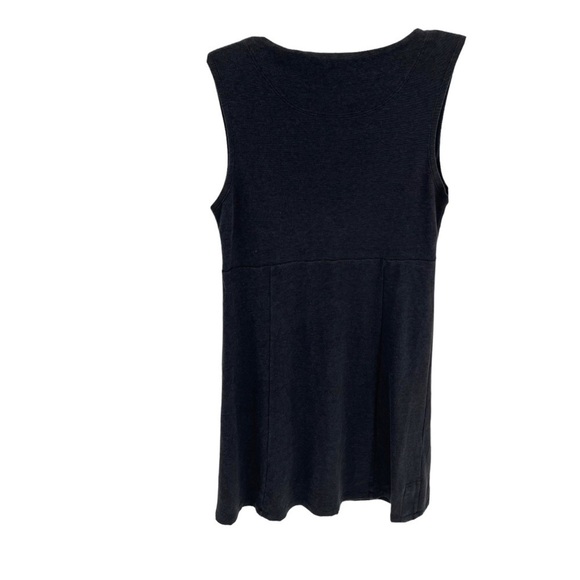 Horny Toad Womens Gray V-Neck Sleeveless Tank Dress Size Medium Micro stripe - Picture 2 of 9